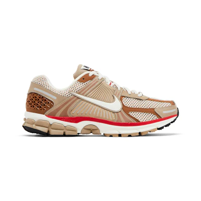 (W) Nike Air Zoom Vomero 5 'Khaki Fire Red'