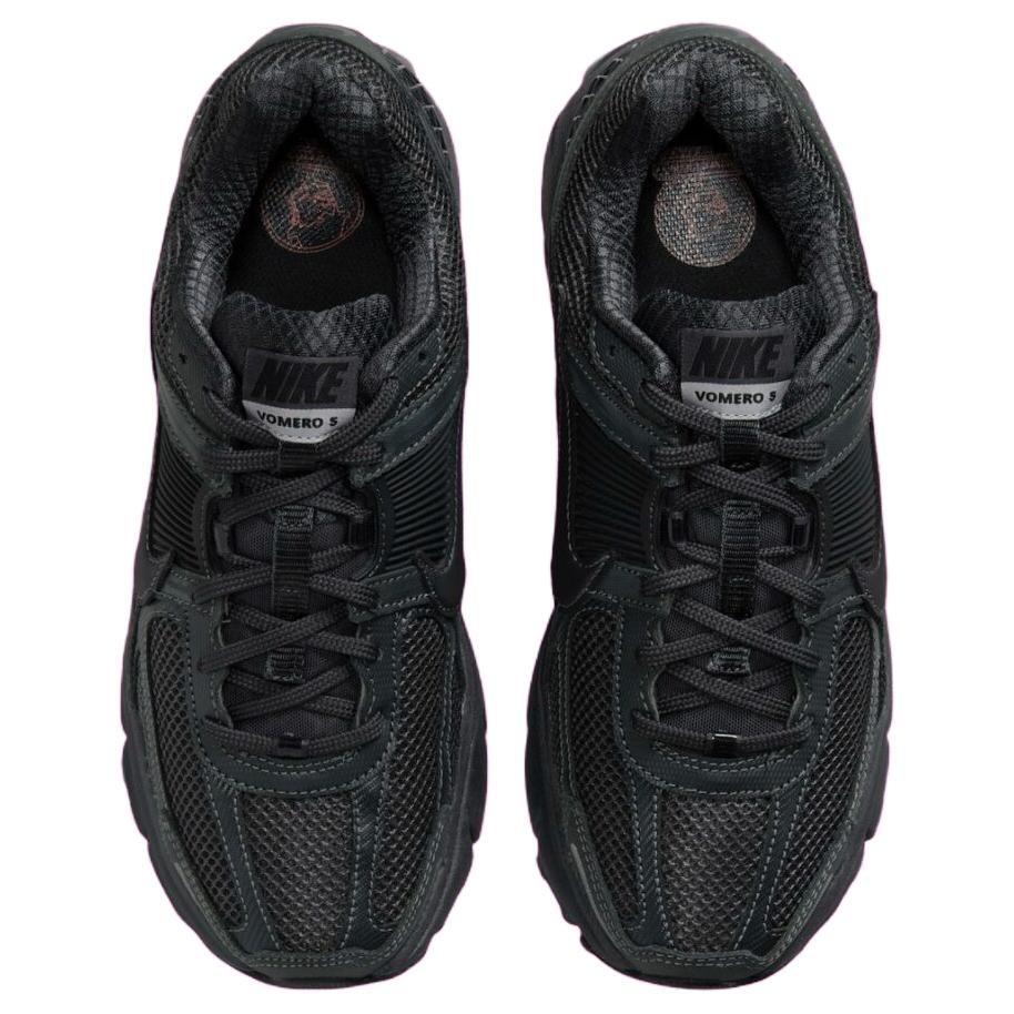 Shop Nike Air Zoom Vomero 5 “Triple Black” 減震防滑 低幫 休閒跑步鞋 女款 黑色
