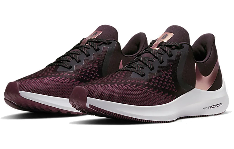 Lookbook Nike Zoom Winflo 6 Shield 低筒 跑步鞋 女款 勃艮第紅