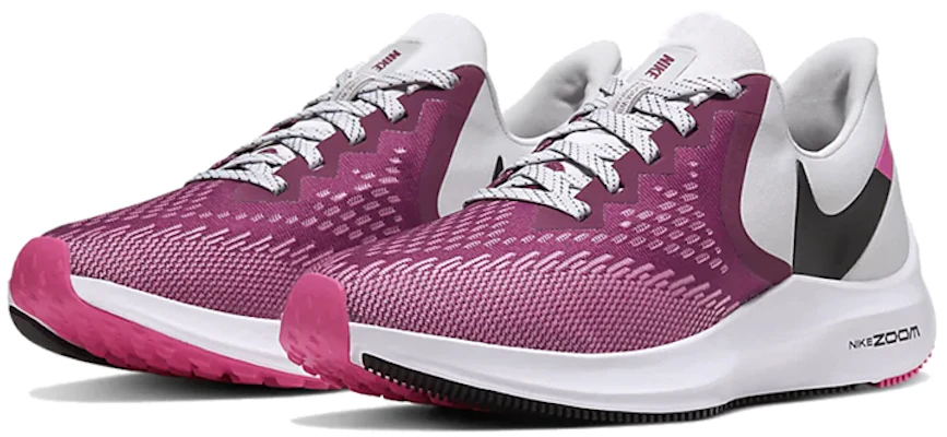 耐吉 Air Zoom Winflo 6 白紫 女款 Lookbook 耐吉 Air Zoom Winflo 6 白紫 女款