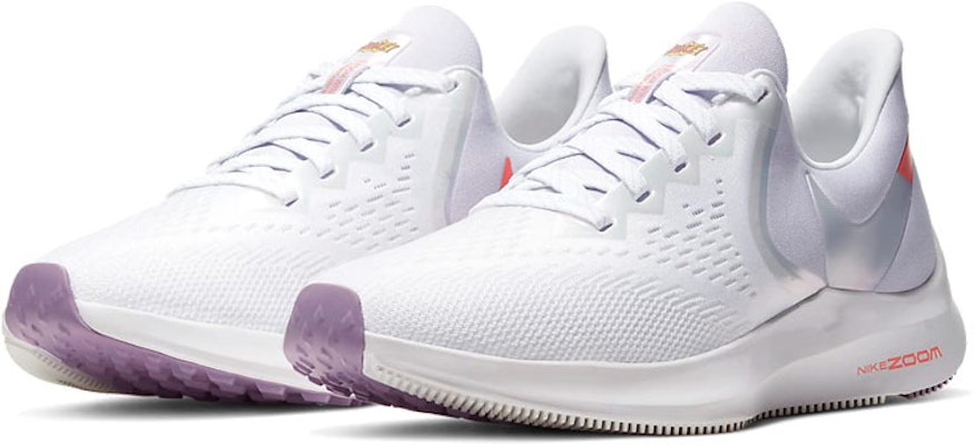 (W) Nike Air Zoom Winflo 6 'Putih Violet Star' CW2638-181 Lookbook (W) Nike Air Zoom Winflo 6 'Putih Violet Star' CW2638-181