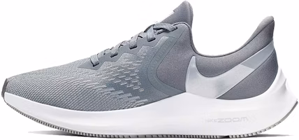 (Women) Nike Air Zoom Winflo 6 White/Grey BQ3192-002 (Women) Nike Air Zoom Winflo 6 White/Grey BQ3192-002