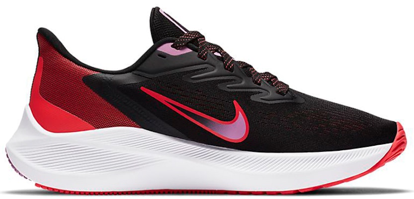 (W) Nike Air Zoom Winflo 7 'Hitam Flash Crimson' CJ0302-008 Order (W) Nike Air Zoom Winflo 7 'Hitam Flash Crimson' CJ0302-008