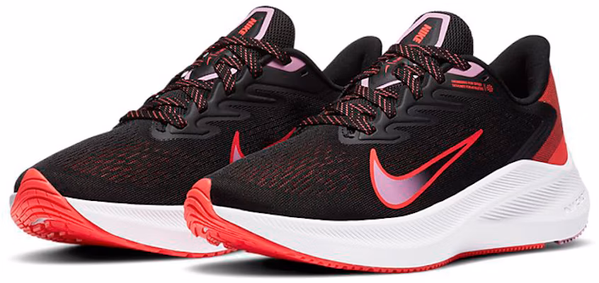 (W) Nike Air Zoom Winflo 7 'Hitam Flash Crimson' CJ0302-008 Lookbook (W) Nike Air Zoom Winflo 7 'Hitam Flash Crimson' CJ0302-008