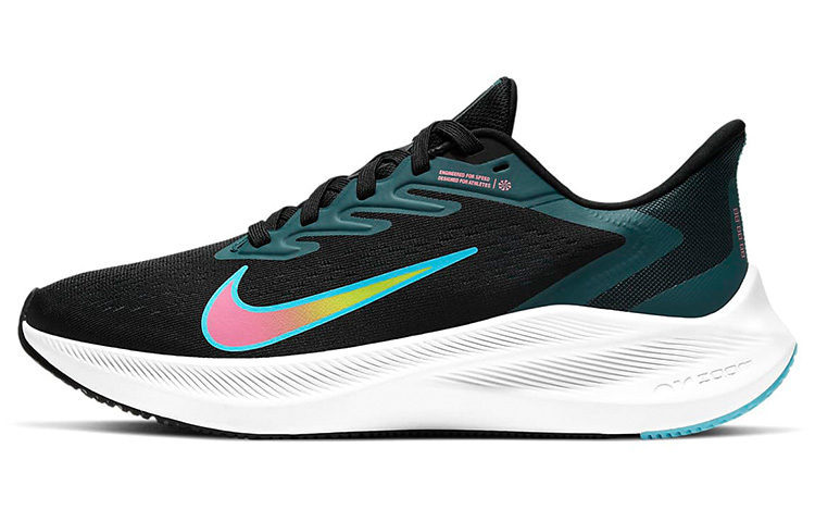 (Women) Nike Air Zoom Winflo 7 'Black Green' CJ0302-013