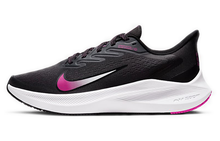 (Women) Nike Air Zoom Winflo 7 'Dark Smoke Grey Fire Pink' CJ0302-001