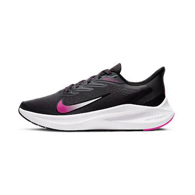 (W) Nike Air Zoom Winflo 7 'Dark Smoke Grey Fire Pink'