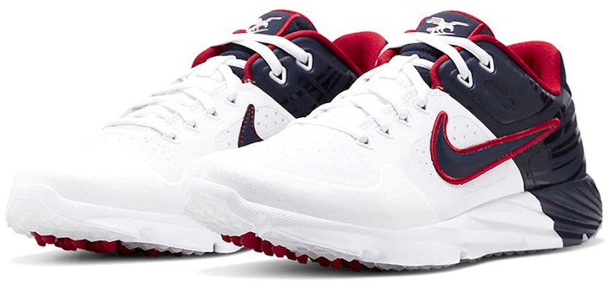 (W) Nike Alpha Huarache Elite 2 Turf 'Blanco Azul Rojo'. CJ9988-103 Lookbook (W) Nike Alpha Huarache Elite 2 Turf 'Blanco Azul Rojo'. CJ9988-103