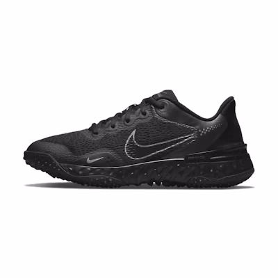 (W) Nike Alpha Huarache Elite 3 Turf 'Black Metallic Dark Grey'