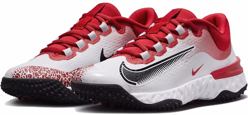 耐吉 Alpha Huarache 4 Elite Turf 舒適 減震耐磨 低幫 壘球鞋 女款 白紅色 Lookbook 耐吉 Alpha Huarache 4 Elite Turf 舒適 減震耐磨 低幫 壘球鞋 女款 白紅色