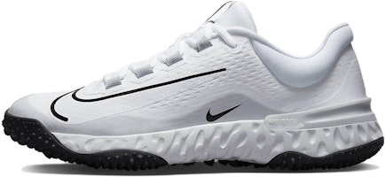 (Women) Nike Alpha Huarache Elite 4 TF 'White Pure Platinum' FD2746-102 (Women) Nike Alpha Huarache Elite 4 TF 'White Pure Platinum' FD2746-102