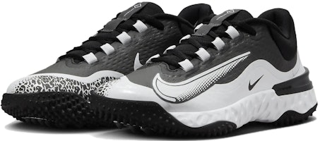 NIKE 阿尔法 Huarache 4 精英人造草坪版 增強舒適 減震耐磨 低筒 壘球鞋 女款 黑白色 Lookbook NIKE 阿尔法 Huarache 4 精英人造草坪版 增強舒適 減震耐磨 低筒 壘球鞋 女款 黑白色