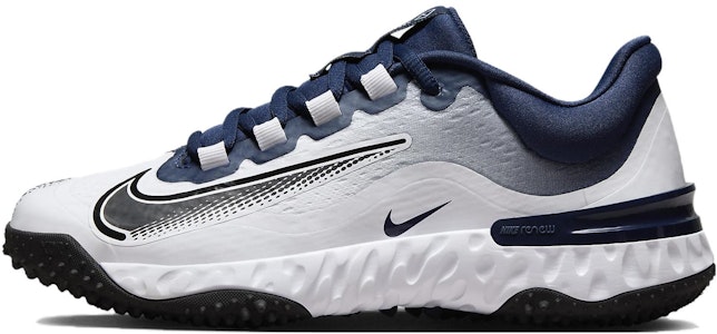 (W) Nike Alpha Huarache Elite 4 Turf 'Midnight Navy White' Lelaki FD2746-400 Buy (W) Nike Alpha Huarache Elite 4 Turf 'Midnight Navy White' Lelaki FD2746-400