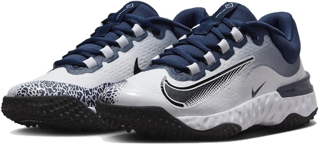 (W) Nike Alpha Huarache Elite 4 Turf 'Midnight Navy White' Lelaki FD2746-400 Lookbook (W) Nike Alpha Huarache Elite 4 Turf 'Midnight Navy White' Lelaki FD2746-400