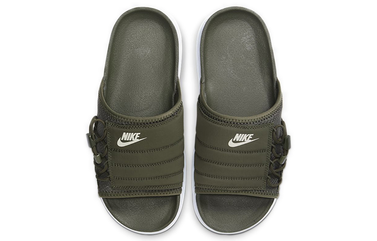 Lookbook Nike Asuna Slide 織物 防滑運動拖鞋 女款 軍綠