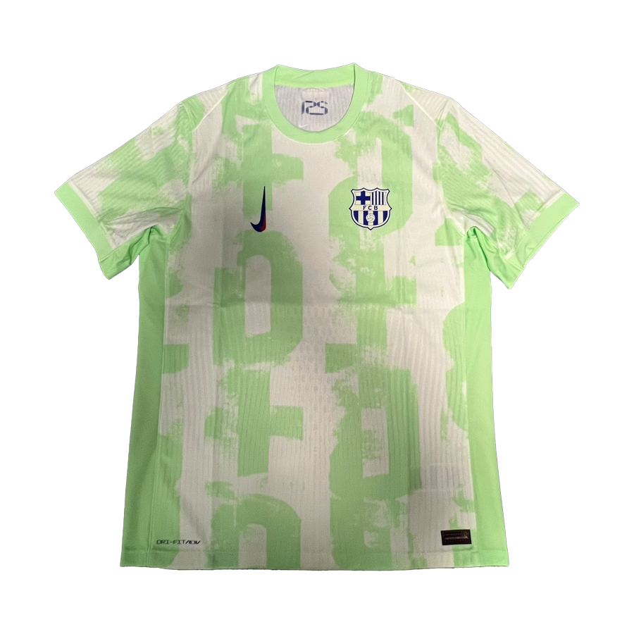 Nike Barcelona 24/25 La Liga Green Crewneck Short Sleeve Football Jersey FQ1949-701
