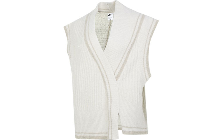 (Women) Nike Beige Color Block Loose Knit Outdoor Sports Vest. FN1887-104