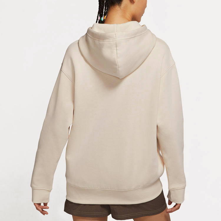 (Women) Nike Beige Pullover Hoodie Fleece Thickened Casual Sweatshirt DJ7669-219 圖 6
