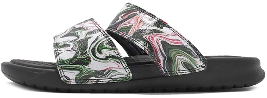 (Women) Nike Benassi Duo Ultra Slide 'Black Green Pink' 819717-003 Buy (Women) Nike Benassi Duo Ultra Slide 'Black Green Pink' 819717-003