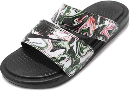 (W) 耐克Benassi Duo Ultra拖鞋“黑色绿色粉红色” 819717-003 Lookbook (W) 耐克Benassi Duo Ultra拖鞋“黑色绿色粉红色” 819717-003