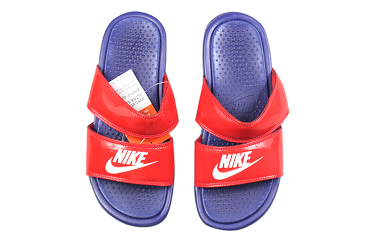 Lookbook Nike Benassi Duo Ultra 紅藍 女款 拖鞋