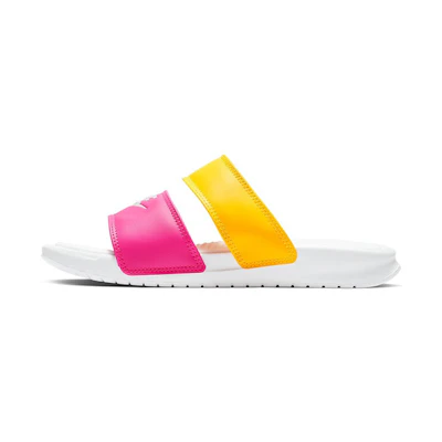 (W) Nike Benassi Duo Ultra Slide 'Metallic Summit White'