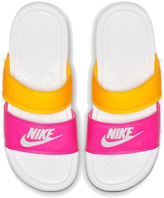 (Women) Nike Benassi Duo Ultra Slide 'Metallic Summit White' 819717-102 Lookbook (Women) Nike Benassi Duo Ultra Slide 'Metallic Summit White' 819717-102