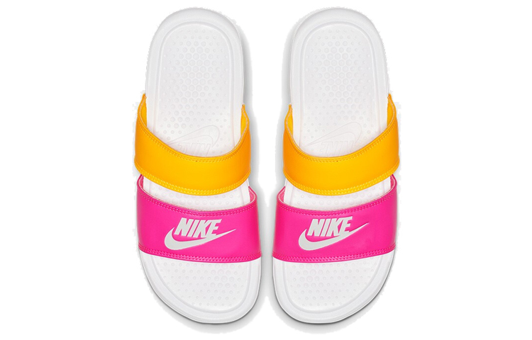 Shop (W) Nike Benassi Duo Ultra Slide ''Metallic Summit White'' Sandali Bianchi Donna 819717-102