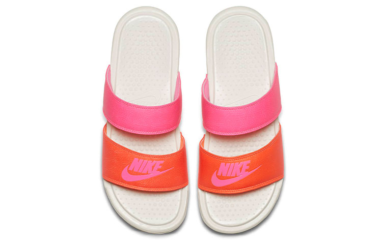 Order Nike Benassi Duo Ultra Slide 雙綁帶 忍者 粉橘 拖鞋 女款