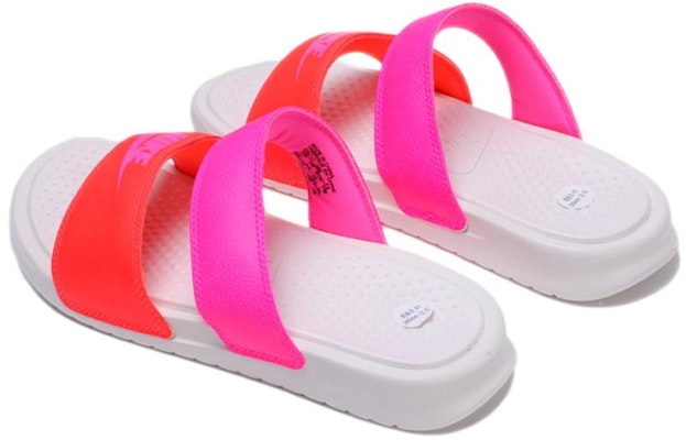 (Women) Nike Benassi Duo Ultra Slide 'Pink Orange White' 819717-068 Lookbook (Women) Nike Benassi Duo Ultra Slide 'Pink Orange White' 819717-068
