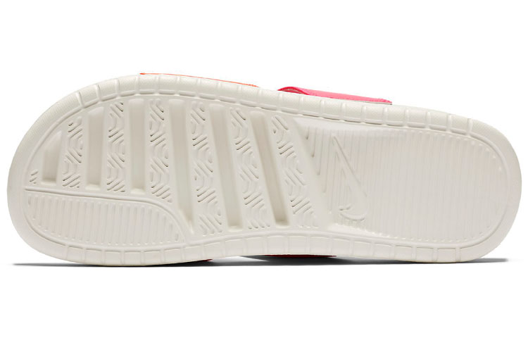 Shop Nike Benassi Duo Ultra Slide 雙綁帶 忍者 粉橘 拖鞋 女款