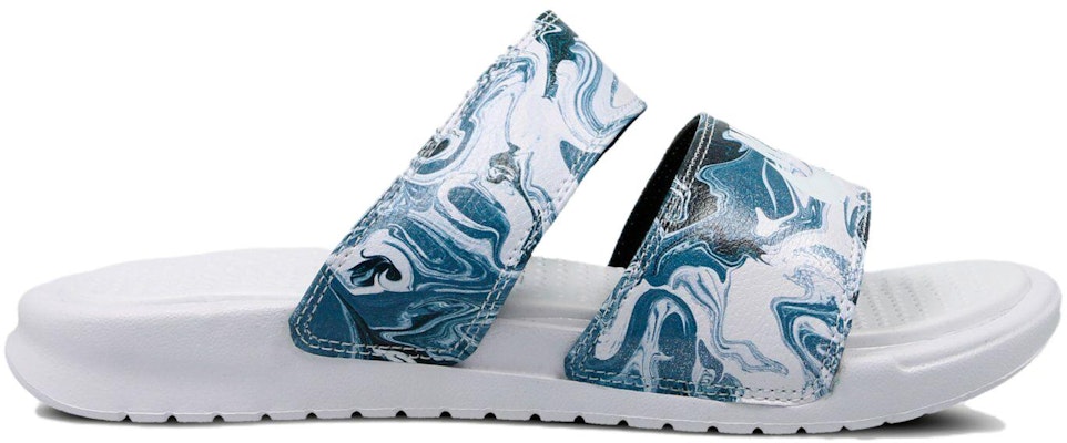(Women) Nike Benassi Duo Ultra Slide 'White Blue Black' 819717-002 Order (Women) Nike Benassi Duo Ultra Slide 'White Blue Black' 819717-002
