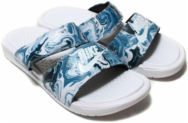 (Women) Nike Benassi Duo Ultra Slide 'White Blue Black' 819717-002 Lookbook (Women) Nike Benassi Duo Ultra Slide 'White Blue Black' 819717-002