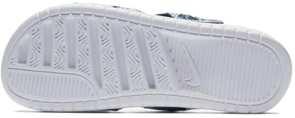 (Women) Nike Benassi Duo Ultra Slide 'White Blue Black' 819717-002 Purchase (Women) Nike Benassi Duo Ultra Slide 'White Blue Black' 819717-002