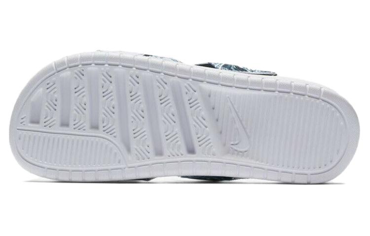 Details for (W) Nike Benassi Duo Ultra Slide ''Weiß Blau Schwarz'' 819717-002