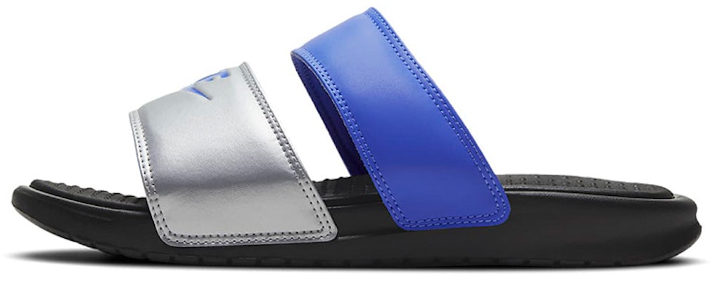 (Women) Nike Benassi Duo Ultra Slide Sliver/Blue/Black 819717-009 Buy (Women) Nike Benassi Duo Ultra Slide Sliver/Blue/Black 819717-009
