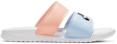 Order (W) 나이키 베나시 듀오 울트라 슬라이드 화이트/블루/핑크 819717-109