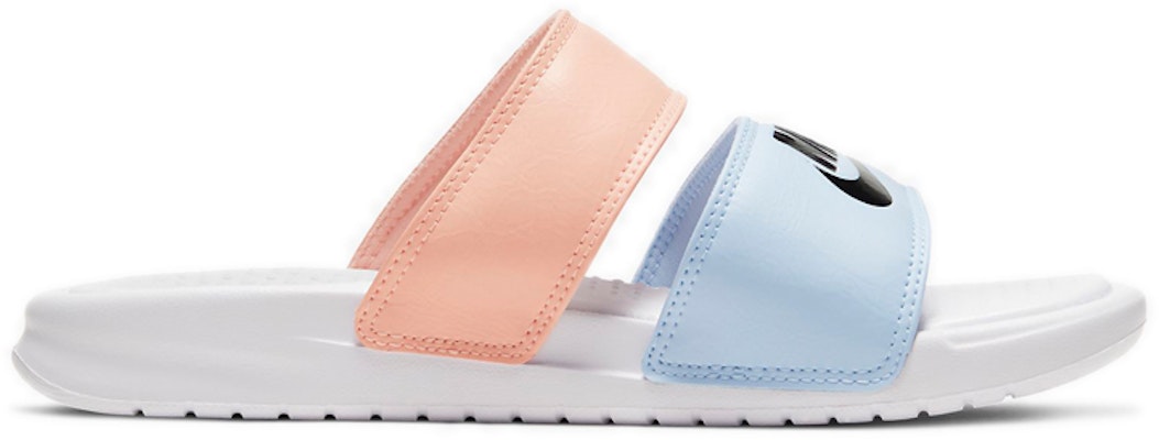 (W) Nike Benassi Duo Ultra Slide Putih/Biru/Merah Jambu 819717-109 Order (W) Nike Benassi Duo Ultra Slide Putih/Biru/Merah Jambu 819717-109