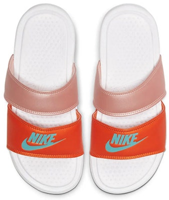 Nike Benassi Duo Ultra 拖鞋 女式 白橘粉 Lookbook Nike Benassi Duo Ultra 拖鞋 女式 白橘粉