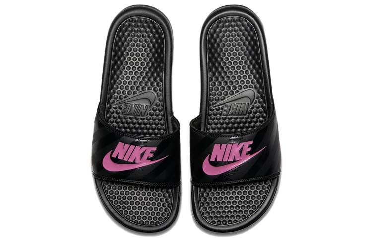 Purchase (W) Nike Benassi JDI 'Hitam Merah Muda Vivid' 343881-061