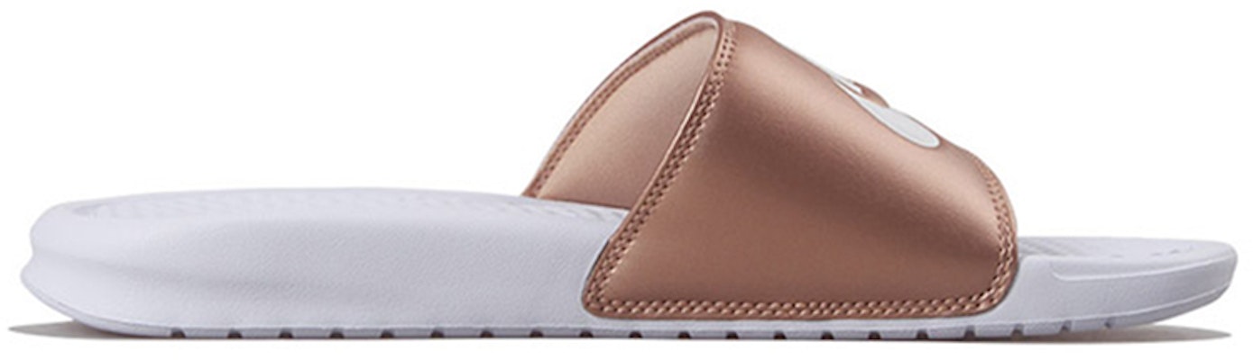 (W) 耐克Benassi JDI“金属红铜”拖鞋 343881-108 Order (W) 耐克Benassi JDI“金属红铜”拖鞋 343881-108