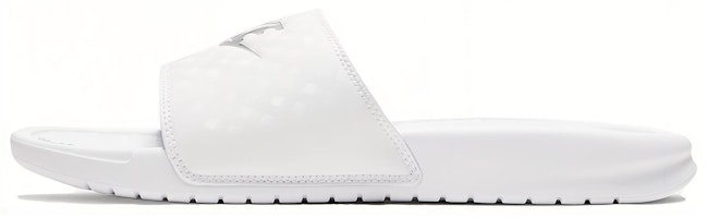 (Women) Nike Benassi JDI 'White Silver' 343881-102 (Women) Nike Benassi JDI 'White Silver' 343881-102