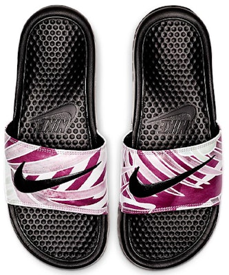 (Women) Nike Benassi JDI Print 'Black Active Fuchsia' 618919-030 Lookbook (Women) Nike Benassi JDI Print 'Black Active Fuchsia' 618919-030