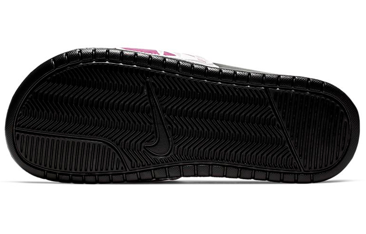 Shop (W) 나이키 베나시 JDI 프린트 '블랙 액티브 푸시아' 618919-030