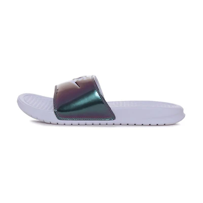(W) Nike Benassi JDI Print 'Purple White'