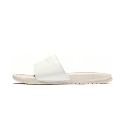 (W) Nike Benassi JDI Print Fashion Pink White Slippers 'White Pink'