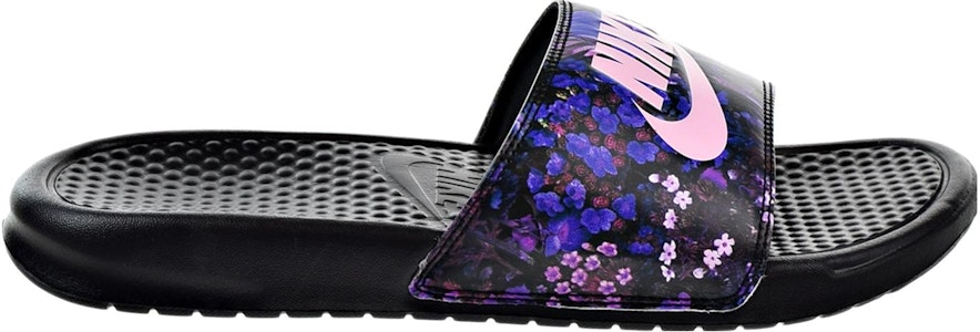(W) 나이키 베나시 JDI 프린트 플로럴 (여성) '블랙 퍼플' 618919-009 Order (W) 나이키 베나시 JDI 프린트 플로럴 (여성) '블랙 퍼플' 618919-009