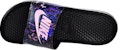 (W) Nike Benassi JDI Cetakan Bunga (W) 'Hitam Ungu' 618919-009