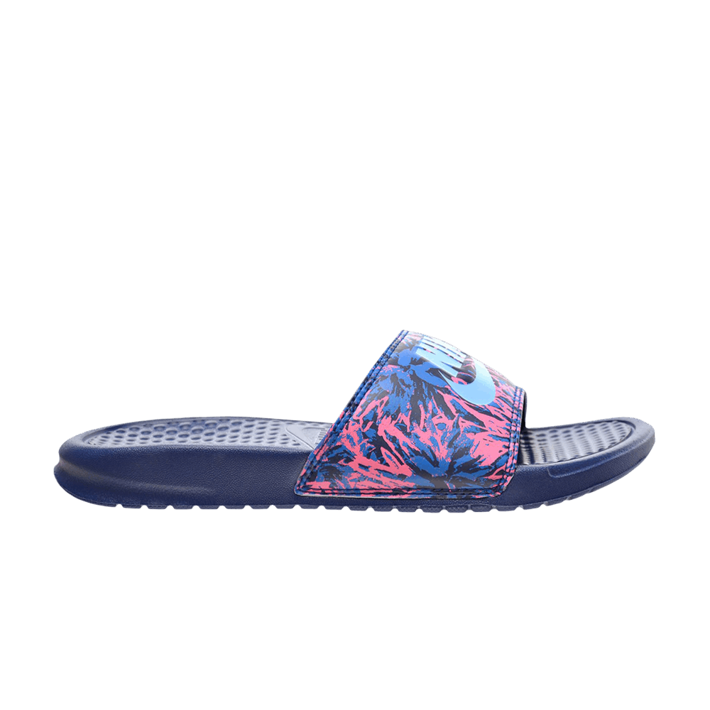 (Women) Nike Benassi JDI Print Slide 'Floral - Coastal Blue' 618919-400