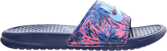 (Women) Nike Benassi JDI Print Slide 'Floral - Coastal Blue' 618919-400 (Women) Nike Benassi JDI Print Slide 'Floral - Coastal Blue' 618919-400